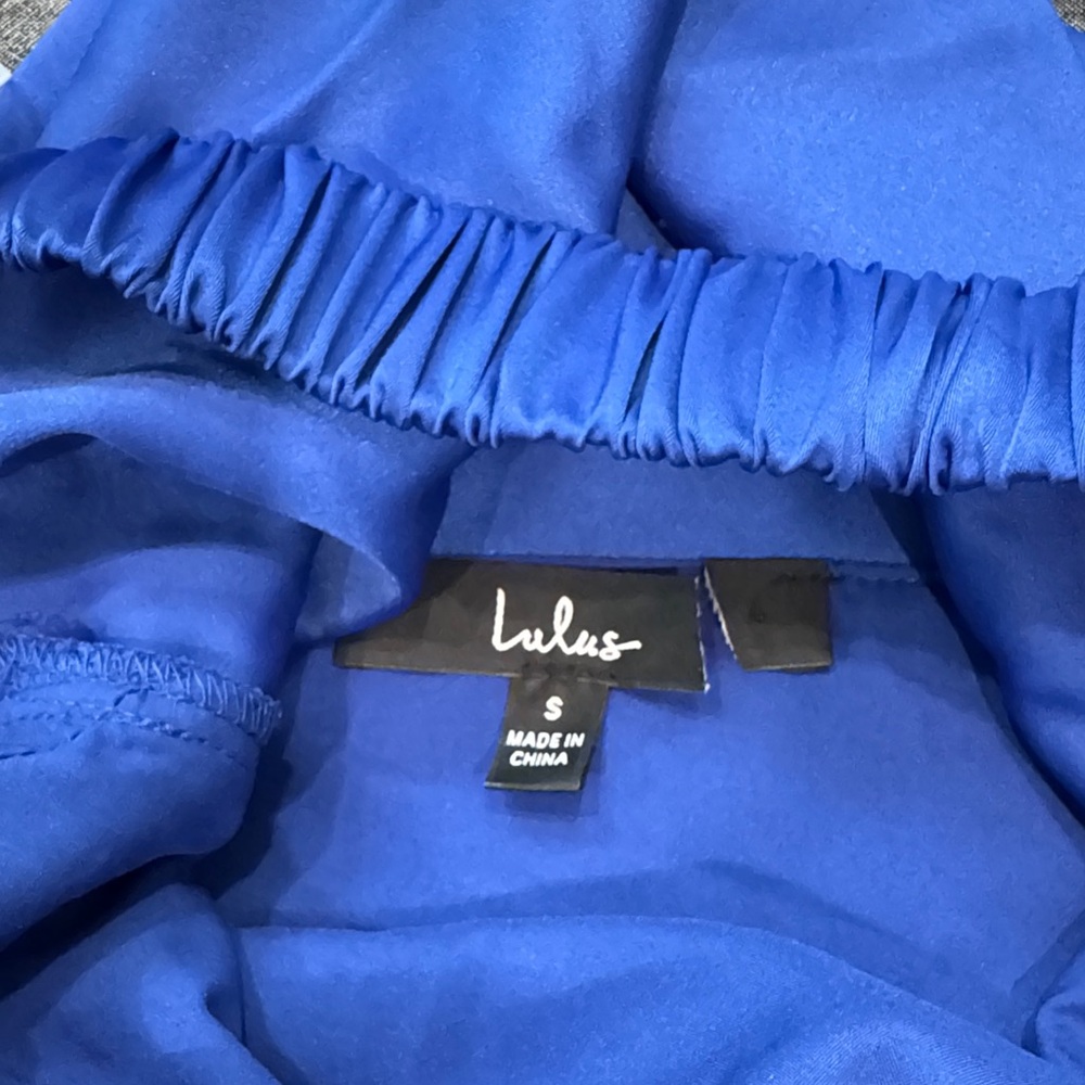 Lulu's Sapphire Strapless Dress - Picture 4 of 4